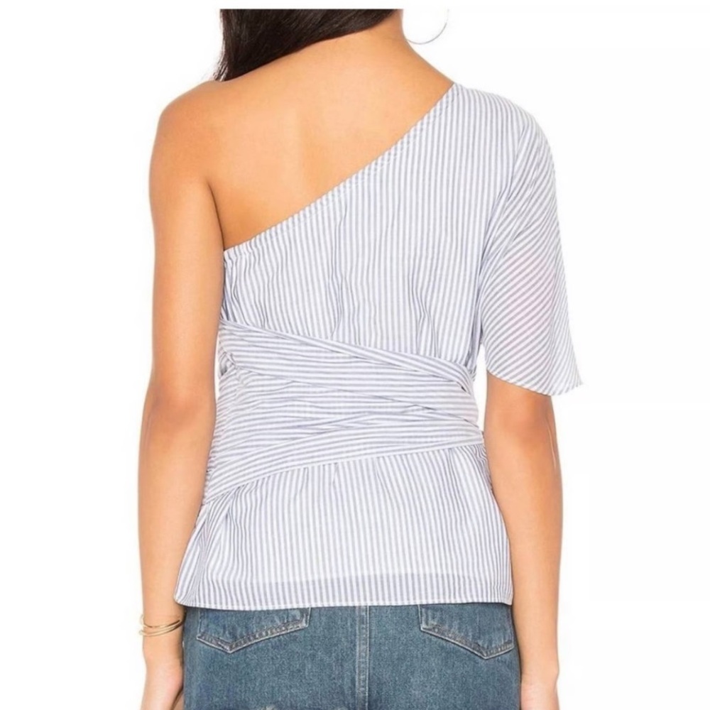1 State Off The Shoulder Striped Top - Picture 3 of 9